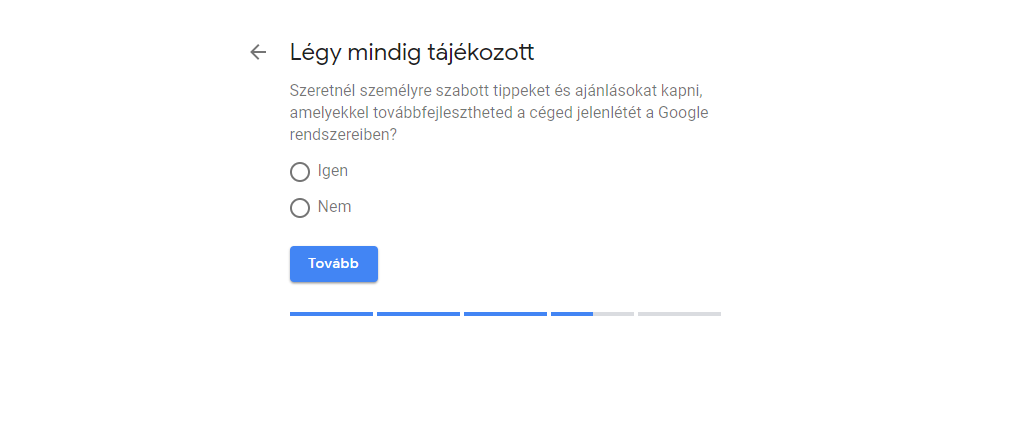 Google Cégem regisztráció segédlet