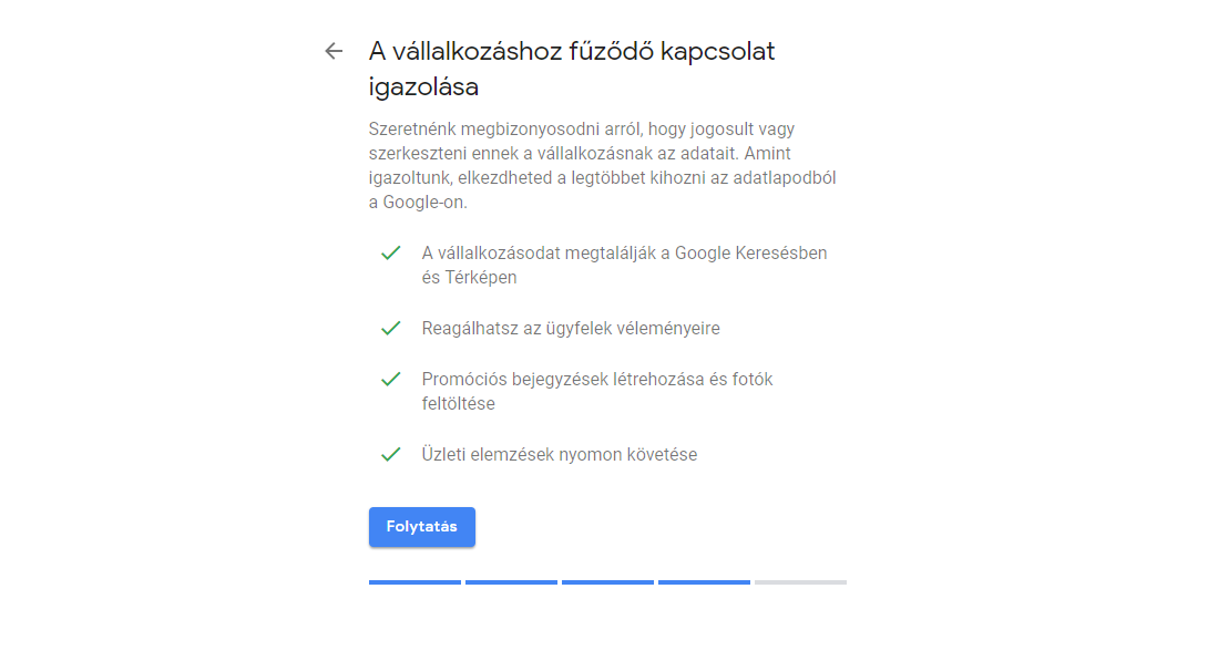 Google Cégem regisztráció segédlet