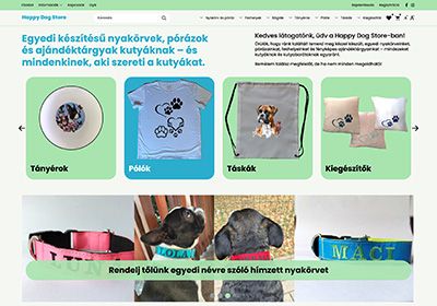 Happydogstore.hu webáruház pályázati támogatásból