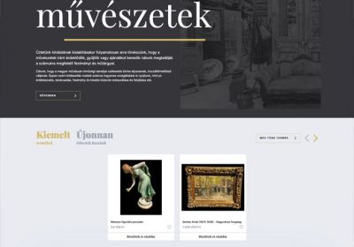 Nautilusantikwebshop.hu - Modern és antik művészetek webáruháza - reszponzív webáruház készítés