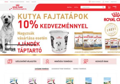 Allatifinomsagok.hu - Kutya és macska eledel reszponzív webáruház