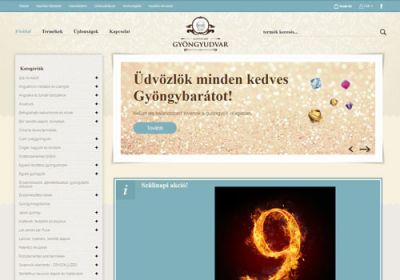 Gyongyudvar.hu - Gyöngy, gyöngyfűzés - reszponzív webáruház készítés