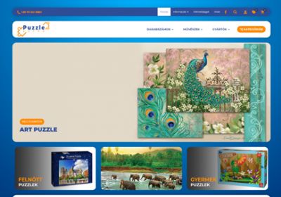 Puzzlekucko.hu - felnőtt és gyermek puzzlek - reszponzív webáruház készítés